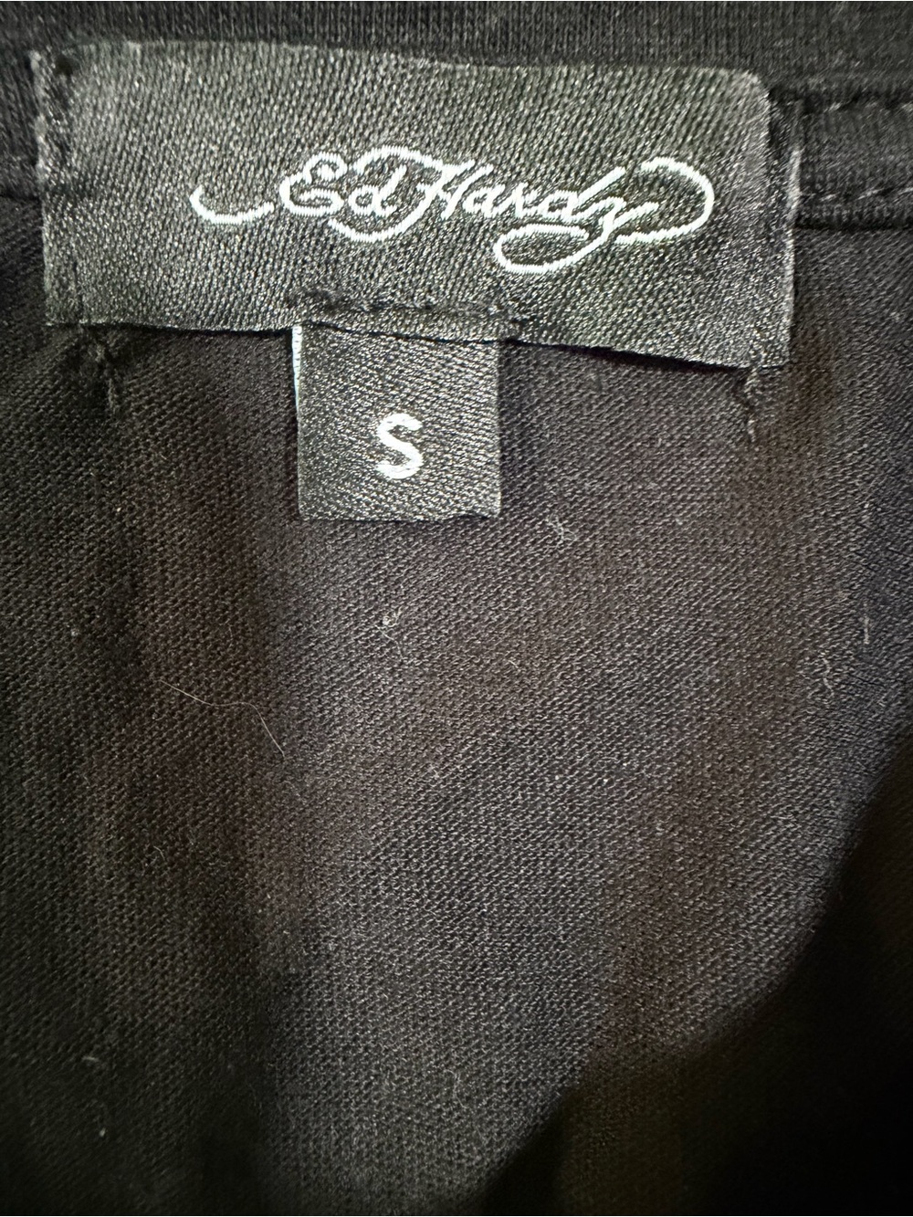 Ed Hardy Y2K fish cropped long sleeve top size small - Picture 4 of 4